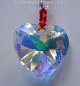 m/w Swarovski Crystal BIG AB Valentines Heart Sun 