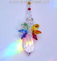  m/w Swarovski Crystal Quad Rainbow Winged Angel S