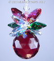 m/w Swarovski 20mm Christmas RED BALL ORNAMENT Sun