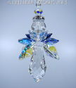  m/w Swarovski Rare Large Quad Winged Blue Angel S