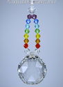 m/w Swarovski Ball 30mm DOUBLE CHAKRA COLORS Sun C