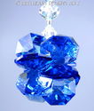 m/w Swarovski Crystal Dk Sapphire Cobalt w/Light S