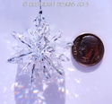 m/w Swarovski Crystal CLEAR Tiny Car Charm Star Su