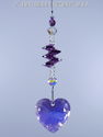 m/w Swarovski AB Violet Heart with Purple Hearts S