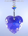 m/w Swarovski AB Violet Heart with Purple Hearts S