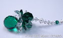 Made/w All Swarovski Emerald Green Ball Pineapple 