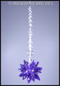 m/w Swarovski Crystal Blue Violet Purple Star Sun 