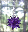 m/w Swarovski Crystal Blue Violet Purple Star Sun 