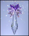 m/w Swarovski Crystal 50mm Icicle Suncatcher Purpl