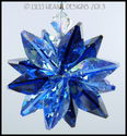 m/w Swarovski *Evening Star* Sun Catcher Cobalt an