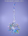 m/w Swarovski HUGE Aurora Beaded Strand AB Star Su