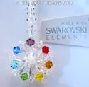 m/w Swarovski Crystal Mini Chakra Clear Mandala St