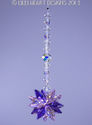 m/w Swarovski Crystal Purple and AB Pink Star Sun 