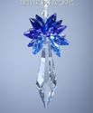 m/w Swarovski Crystal 50mm ICICLE BLUES AND VIOLET