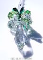 m/w Swarovski Crystal Icicle Pendulum Two Greens S