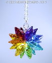 m/w Swarovski Crystal Double Chakra Star + Strand 