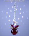 m/w Swarovski Crystal 20mm Chubby RED + AB ANGEL S