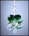 m/w Swarovski Crystal Emerald Green SMALLER LOTUS 