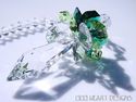 m/w Swarovski Crystal Icicle Pendulum Two Greens S