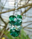 Made/w All Swarovski Emerald Green Ball Pineapple 