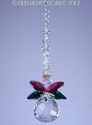 m/w Swarovski Crystal Ball Christmas Angel w/ Halo