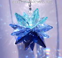 m/w Swarovski 3 Blues Star Suncatcher or Pendant w