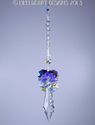 m/w Swarovski Icicle Rare AB Purples Top PENDULUM 