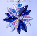 m/w Swarovski Crystal Aurora + Cobalt Blue Star Su