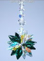 m/w Swarovski Crystal Emerald Green + Aurora Star 