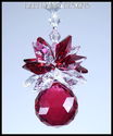 m/w Swarovski Bordealux Red Pineapple Feng Shui Su