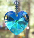 m/w Swarovski Crystal 40mm AB HUGE Heart + 10 Litt