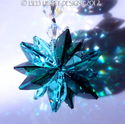 m/w Swarovski Crystal Emerald + Aqua Octagon Star 