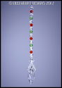 Swarovsk Crystal Christmas Colors 27mm WILD HEART 