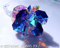 m/w Swarovski Crystal Aurora + Cobalt Blue Star Su