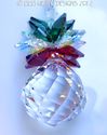 m/w Swarovski 30mm Christmas Pineapple Suncatcher 