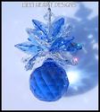 m/w Swarovski Sapphire Ball  Pineapple Sun Catcher