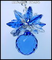 m/w Swarovski Sapphire Ball  Pineapple Sun Catcher