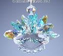 m/w Swarovski Crystal Aqua and AB LOTUS BLOSSOM Su
