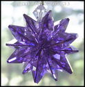 m/w Swarovski Crystal Blue Violet Purple Star Sun 
