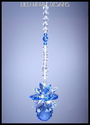 m/w Swarovski Sapphire Ball  Pineapple Sun Catcher