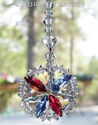 m/w Swarovski Crystal Made in America Flag Star Su
