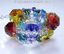 m/w Swarovski Crystal CHAKRA COLORS LOTUS BLOSSOM 