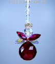 m/w Swarovski Crystal 20mm Chubby RED + AB ANGEL S