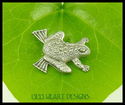 FROG PIN MADE OUT OF FINE PEWTER MADE IN THE USA!