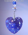 m/w Swarovski Crystal Aurora Sapphire Blue Heart S