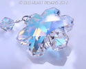 m/w Swarovski Snowflake Ornament Christmas Colors 