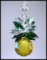 m/w Swarovski Crystal Topaz + Green SunCatcher Pin