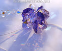 m/w Swarovski Crystal Purple and AB Pink Star Sun 