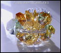 m/w Swarovski Crystal Autumn Leaves Colors Lotus B