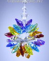 m/w Swarovski Crystal HUGE Chakra Colors LOTUS SUN